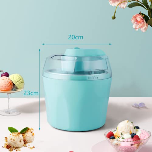 1,5 L Eismaschine, 15–25 Minuten schnelle Produktion und Timer, Elektrische Speiseeisbereiter Zuhause mit abnehmbarer… – Bild 3
