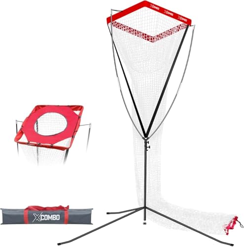 バレーボールセッタートレーナーネット バレーボール練習ネット屋外成人トレーニングネット屋内練習ネットマルチギア調整トレーニング 高さ調節可能 屋内外の練習用 サービング、スパイキング、トレーニング器具の設定に最適 (レッド)