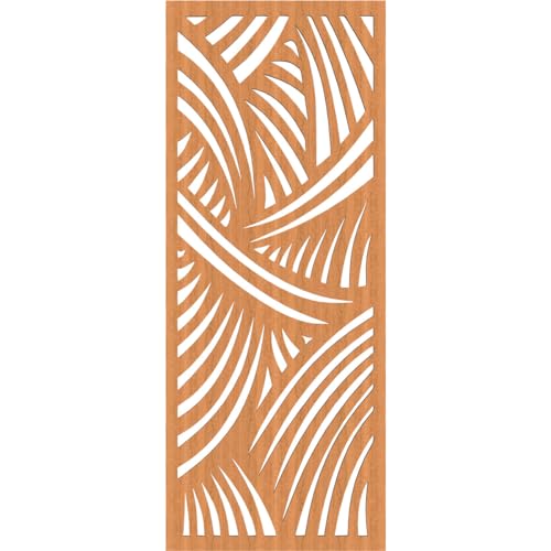 Image of 17 3 /8 inchW x 44 3 /8 inchH x 3 /8 inchT Chester Decorative Fretwork Wood Wall Panels, Cherry