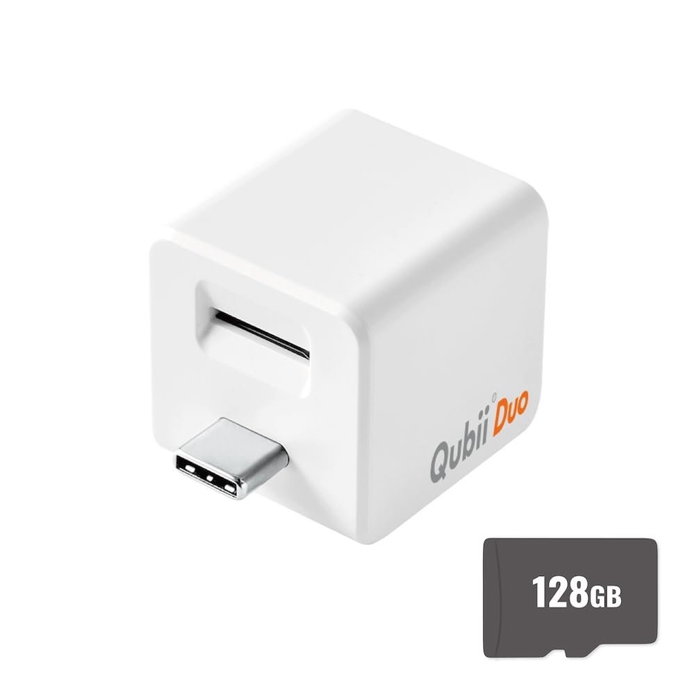 Amazon | Maktar Qubii Duo USB Type C ホワイト (microSD 128GB付