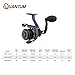 Quantum Smoke X Spinning Fishing Reel, Size 25 Reel, Changeable Right- or Left-Hand Retrieve, Continuous Anti-Reverse Clutch with NiTi Indestructible Bail, SCR Alloy Frame, 6.0:1 Gear Ratio, Blue