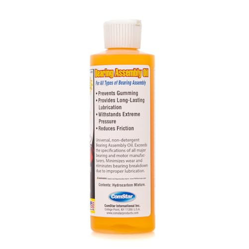 Image of Bearing Assembly Lube Oil 8 oz, SAE 20 Weight, AGMA #2 | Prevents Against Rust & Ware, Prevents Gumming, Long-Lasting Lubrication, Withstands Extreme Pressure, Made in USA