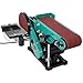 4x36 Inch Belt Sander with 6 Inch Disc 120V Bench Mounted Grinder for Woodworking and Metal Polishing