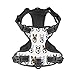 No Pull Dog Harness for Medium Dogs Easy Walk Dog Vest Adjustable Collars Harnesses & Leashes Set Breathable Oxford Outdoor Walking Safety Reflective Strip Cute French Bulldog Soccer Prints