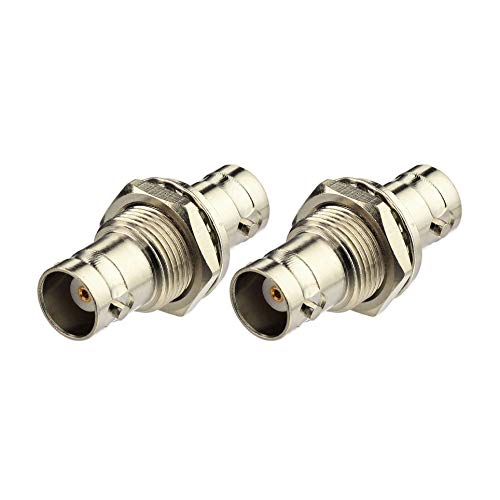 Adaptador Conector Coaxial BNC Hembra a Hembra 2-Pack miniatura 3