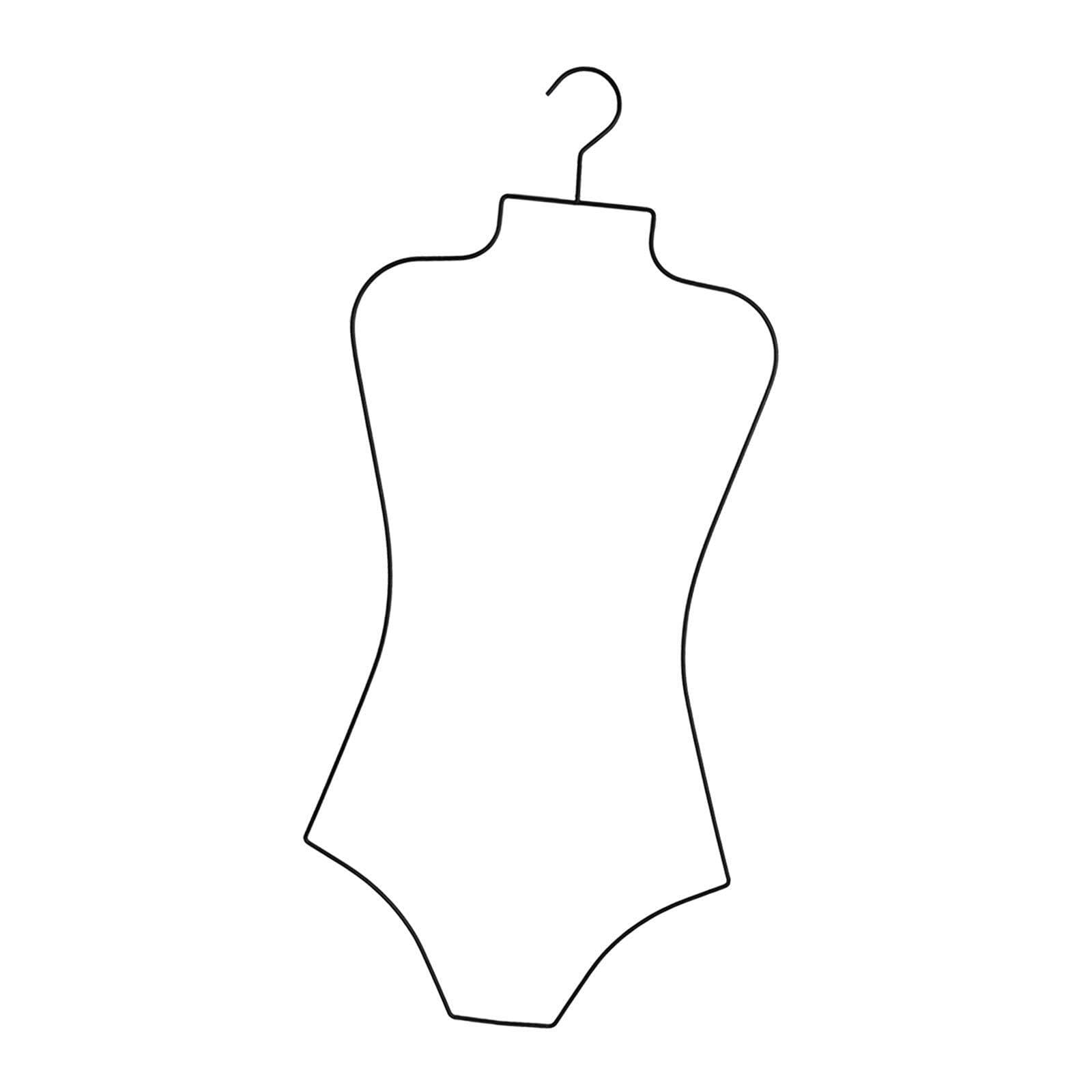 QIXCXAZ Attractive Swimwear Hanging Hanger Closet Organization And Displaying Bathing Suits Elegantly Cloakroom Lingerie Hanging Rack Closet Organizer Display, Black, Height 800mm