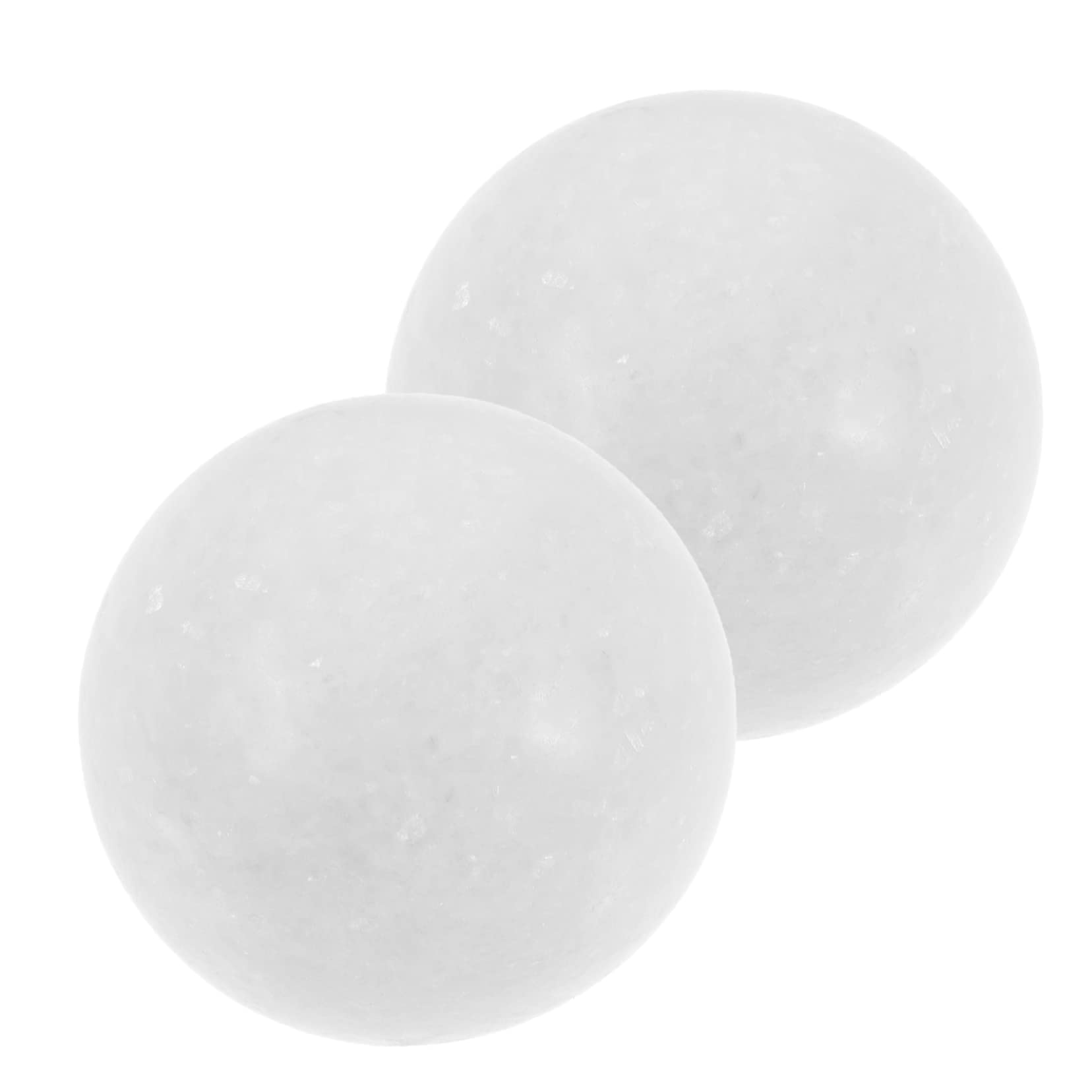 TOVINANNA 1 Set Gym Ball Muscle Hand Fitness Balls Massage Hand Massage Balls Hand Exercise Small Tin Tool Jade Elder Metal Ball White Quartz