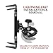 Tackform Universal Tablet Holder Compatible with Stationary Bicycle, Treadmill, Elliptical, Spin Bike, Microphone Stand, and Indoor Exercise Equipment - Compatible All Tablets Including iPad