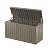 Decksplore 80 Gallon Outdoor Storage Box Waterproof Lockable Resin Deck Box Large, Patio Storage Bin for Pool Accessories Cushion Furniture, Garden Tools, UV-Resistant Outside Delivery Grey