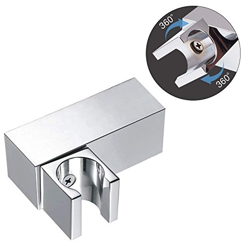 STARBATH 100% Laiton Support Mural pour Douchette à Main Remplaçable, Support de Pommeau de Douche Réglable, Chromé