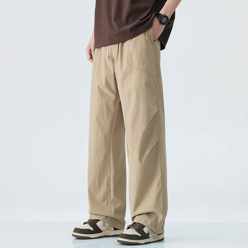 Men's Summer Thin Baggy Casual Pant Business Stretch Cotton Slim Male Trousers2