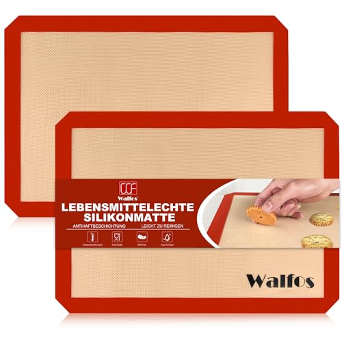 Walfos 40×30cm Backmatte aus Silikon (2er Set)...