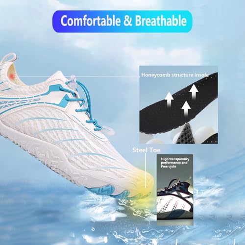 Image of Hike Barefoot Shoes Women Men Pro Water Footwear Wide Toe Box Non-Slip Unisex Athletic Outdoor Running Shoes