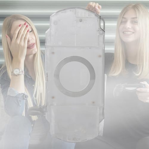 Kit de boîtier complet de rechange coque transparente argent pour réparation console de jeux - 2