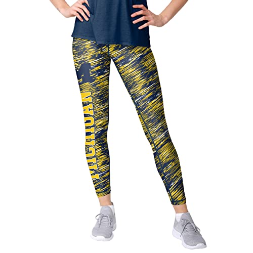 FOCO Michigan Wolverines NCAA Womens Static Rain Leggings - S