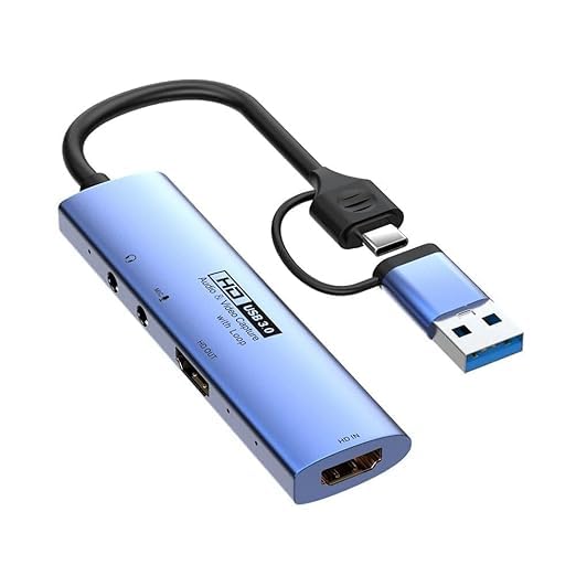 Capture Card, 4K HDMI to USB3.0 Audio Video Capture Card for Live Streaming, 1080P 60FPS Game Video Capture Card for Switch for Xbox One for PS3 for PS5 (Z47B)-image-25