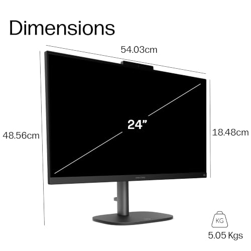 Image of HP OmniStudio All-in-One Desktop Next Gen AI 24-cw0200 PC, Windows 11 Home, 23.8 inch, Touch Screen, AMD Ryzen AI 7, 16GB RAM, 512GB SSD, FHD, Cotton White