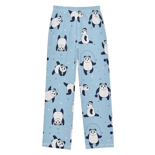 visesunny Boys Pants Different Pose Bear Loose Jogger Pants Soft Elastic Trousers Long Bottoms with Pockets M