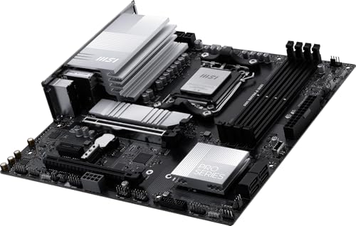 Image of MSI PRO B850M-A WiFi Motherboard, mATX - Supports AMD Ryzen 9000 /8000 / 7000 Processors, AM5 - DDR5 Memory Boost (8200+ MT /s OC), PCIe 5.0 x16 & 4.0 x4, M.2 Gen5, Wi-Fi 7, 5G LAN