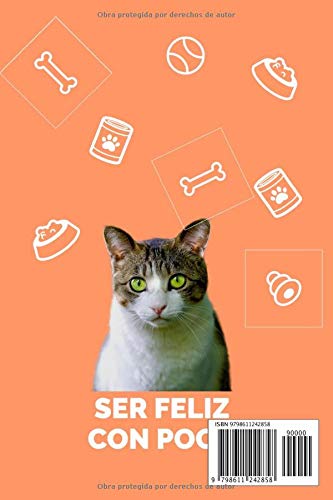 Miniatura 2 de Ser Feliz Con Poco Este cuaderno es perfecto para todos los amantes de los gatos apasionados de los gatos, gatitos o mascotas en general, este ...
