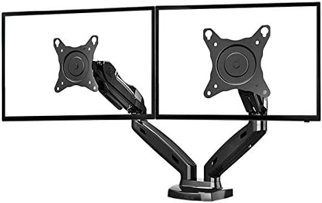 Gas Spring Desktop Full Motion Dual Monitor Mount Arm 27" [F160]