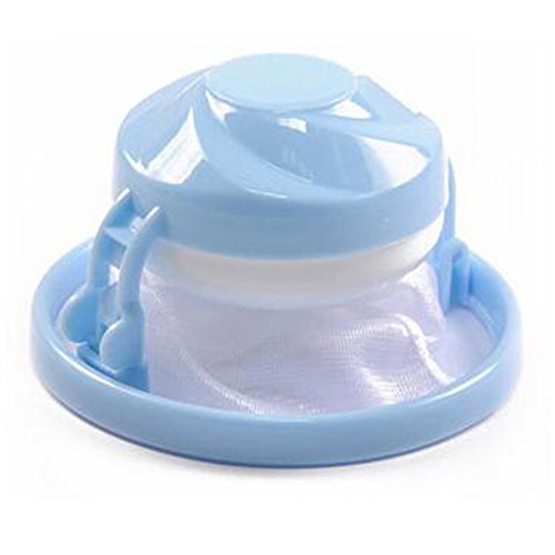 Haarentferner für Waschmaschine, Haarfänger, Netz, zur Reinigung von Kleidung, Wäschekugel, 14,5 cm x 9,9 cm, zufällige Farbauswahl, 1 Stück Cover