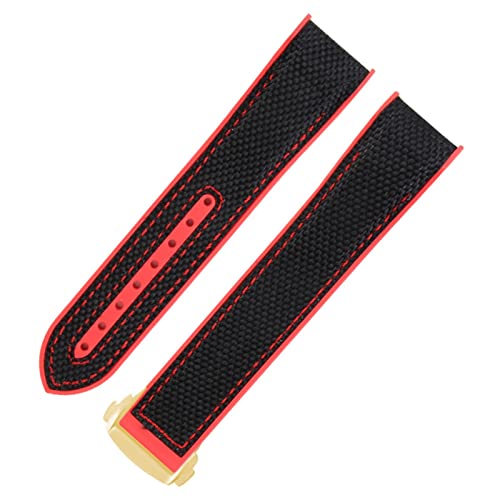 Bracelet Omega Seamaster 22mm anti transpiration silicone nylon agate