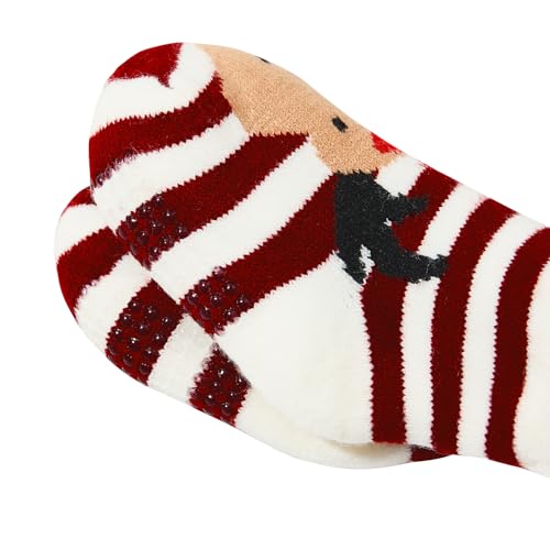 Zando Kids Christmas Socks Kids Fuzzy Socks Kids Slipper Socks for Kids Toddler Winter Socks Baby Christmas Socks2