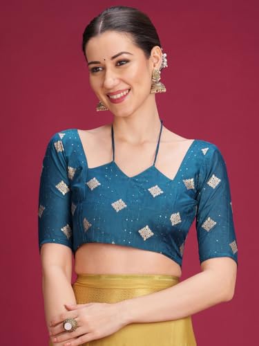 Image of AKHILAM Women's Mysore Silk Ombre Woven Design Saree With Unstitched Blouse Piece (KUSUM4101 NSM Parent)