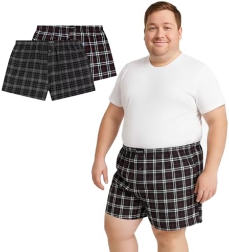 Bigdale - 2 pack woven boxer shorts - Large sizes up to 10XL