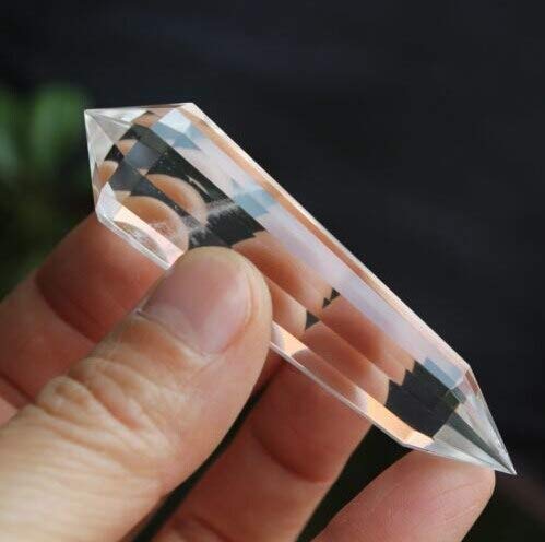 4 Piezas Vogel Estilo Cristal de Cuarzo Transparente Natural 12 Caras Wand Point 126g ERTEYIN