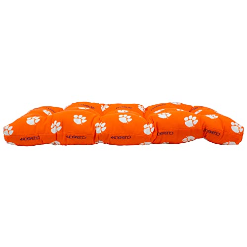 Image of College Covers Everything Comfy Clemson Tigers Indoor Outdoor Settee Loveseat Bench Cushions