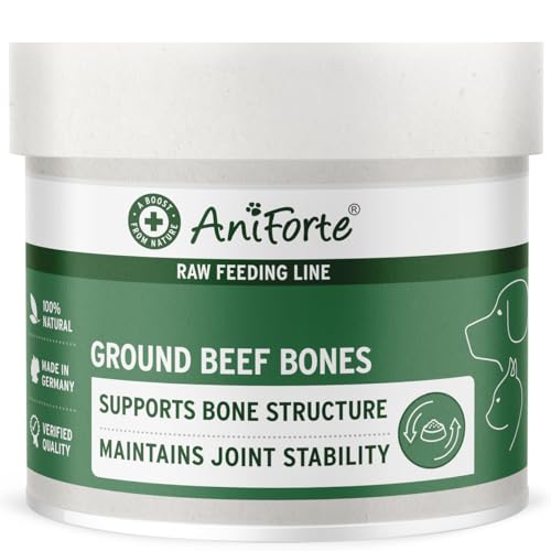 Ground Beef Bones formerly AniForte Meat & Bone Meal 500g: Raw Dog Food Supplement for Cats & Dogs with High Calcium