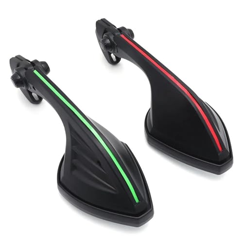 Espejos retrovisores de carreras sin vibración para Suzuki GSXR750 con pegatinas 7