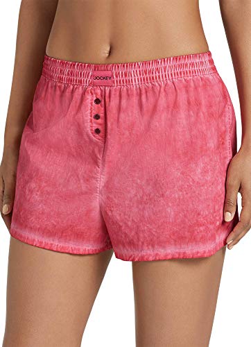 Jockey Women's Sleepwear Signature Modern Mix Boxer, Tawny Port, M