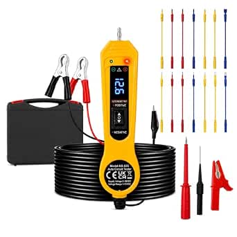Automotive Test Light Probe Kit, 3-36V DC Power Circuit Tester with Voltmeter and Carrying Case