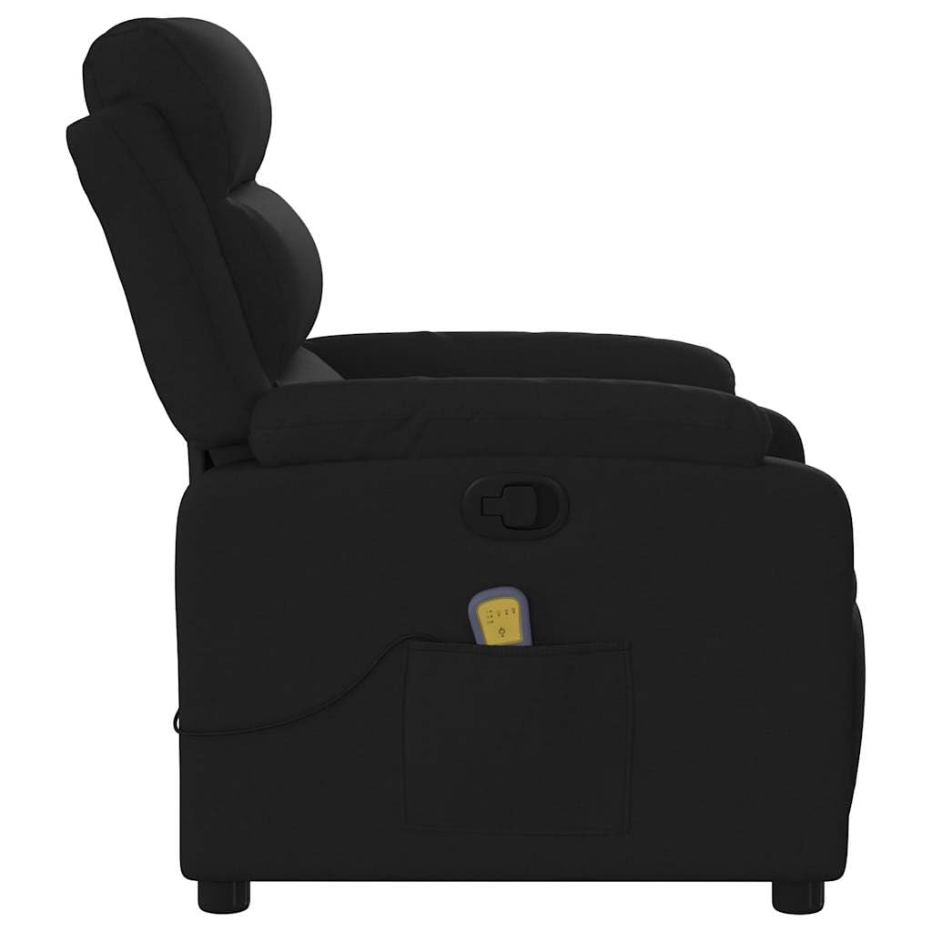 Poltrona Massaggiante Reclinabile Nera in Tessuto,Mobili,Sedie,Poltrone,20.5 kg -373476