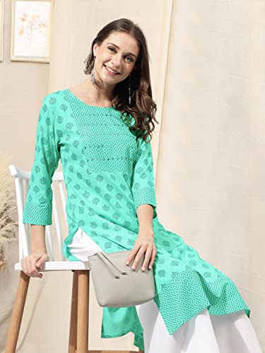 Image of MIRCHI FASHION Women's Straight Fit Rayon Printed Kurti