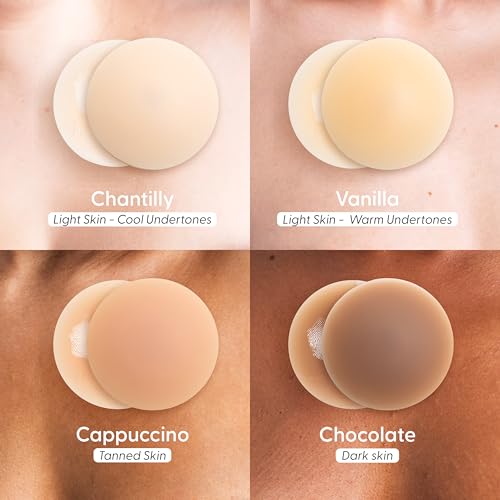 Image of NIPSKIN Nipple Covers for Women - Reusable Breast Petals - Medium & Plus Size - Bare It All Collection