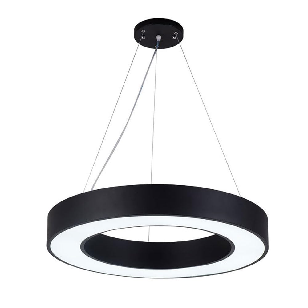 Lámpara colgante LED circular para iluminar mesas de comedor y salones modernos con estilo