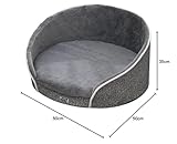 Dear Darling Orthopädischer Luxus Katzen- und Hundekorb Hundebett gelenkschonend mit Memory Schaum und waschbarem Bezug (M, anthrazit)