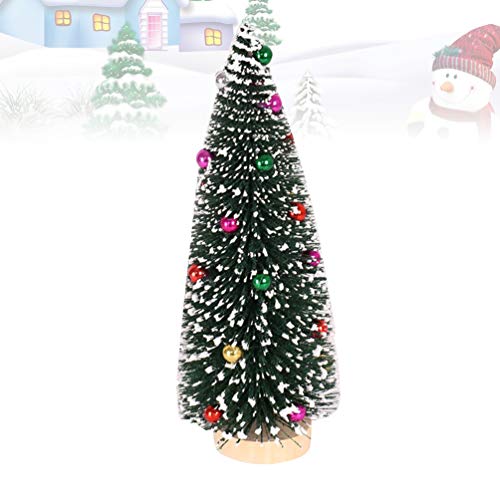 BESTOYARD Mini árvore de Natal miniatura pinheiro árvore de Natal artificial árvore de neve garrafa