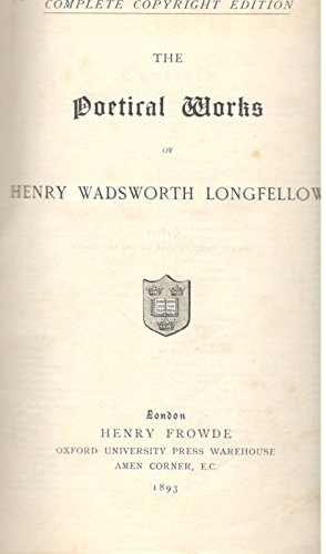 The Poetical Works of Henry Wadsworth Longfellow B0055BQ56C Book Cover