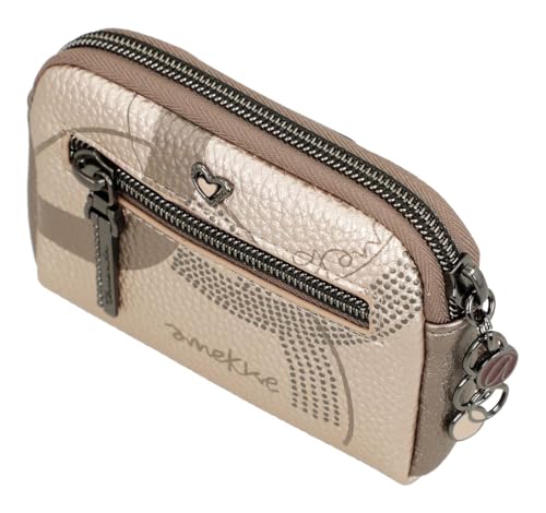 Monedero pequeño Olympia multicolor de mujer compacto con cremallera y compartimentos para tarjetas 6