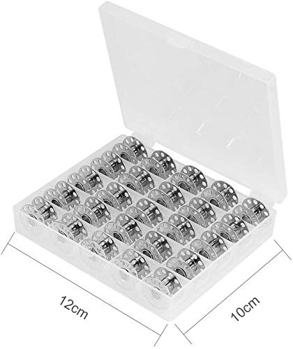 Lot 4 Coques De Navette + 16 Bobines Pour Machine à Coudre - Acier Carbone, Compatible Modèles Domestiques, Installation Facile