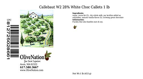 Callebaut W2 28% Cacao White Chocolate Callets from OliveNation - 1 pound