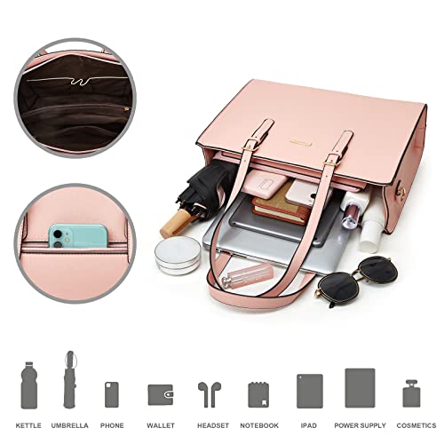 Image of Women Fashion Synthetic Leather Handbags Tote Bag Shoulder Bag Top Handle Satchel Purse Set