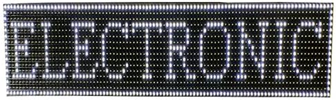 AL-QURAISH P10 Led Running/Scrolling Programable Text Message Display Board WI-FI (WHITE, 7INCH. × 25 INCH)