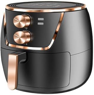 Air Fryer 220V Fritadeira Elétrica Sem Óleo 6.5L Grande Capacidade - 1500W Para Família, Preto, Econômica(Preto,110V)