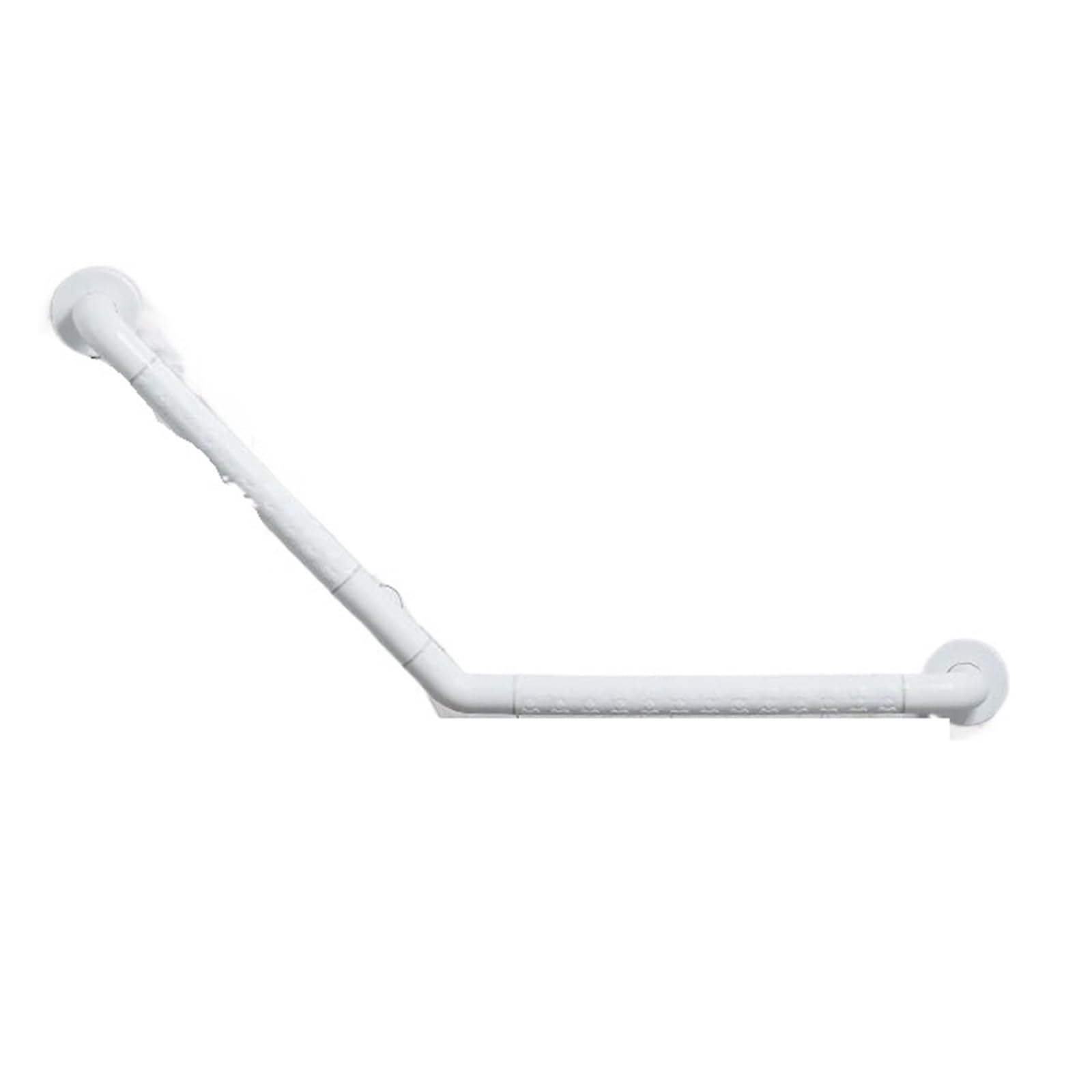 Barra de Apoyo para baño, Accesorios de Seguridad, pasamanos Antideslizante de 135 Grados para Inodoro, Ideal para Personas Mayores y discapacitadas (Blanco, 52 cm).